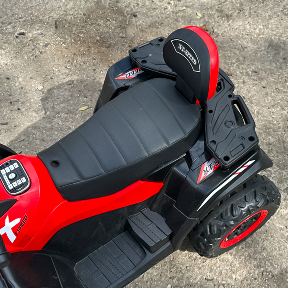 Ride-on electric ATV for children, BJS615, 4x4, accesories included, 320W, 24V, bluetooth, premium equiped, red [14]