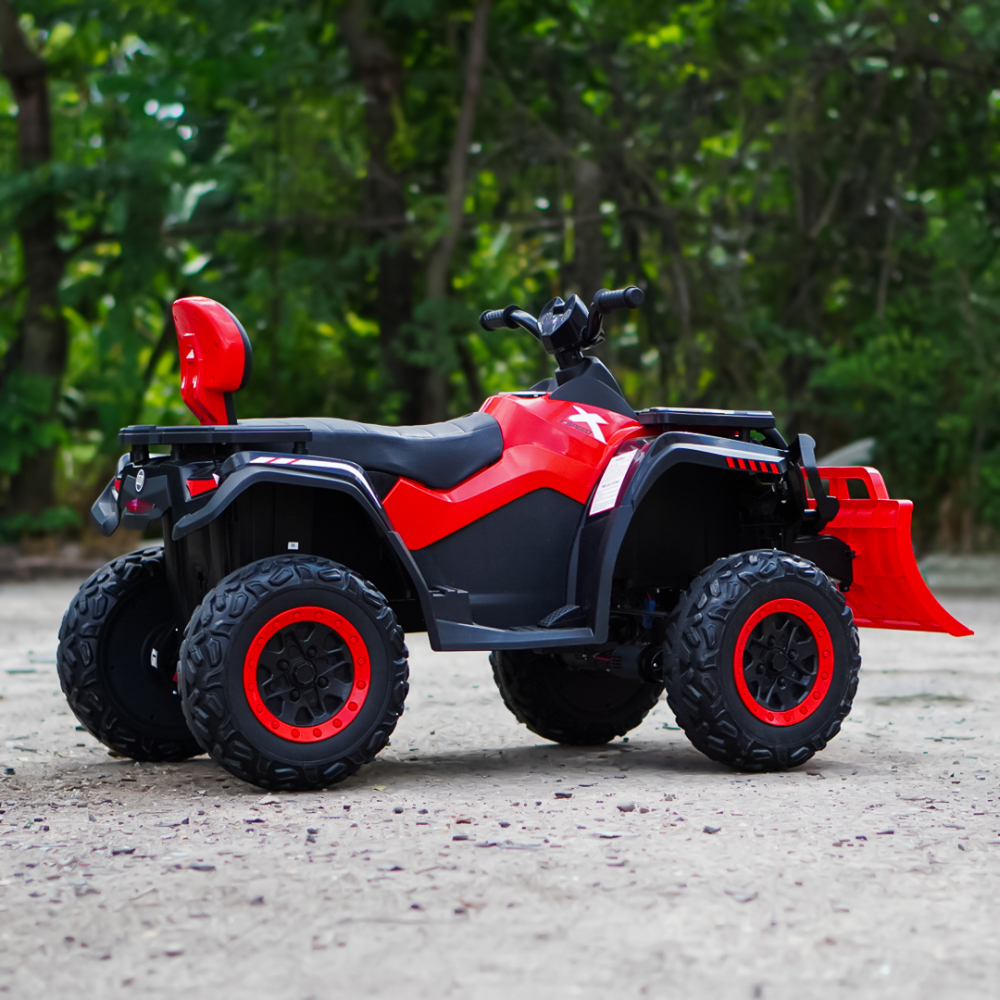 Ride-on electric ATV for children, BJS615, 4x4, accesories included, 320W, 24V, bluetooth, premium equiped, red [7]