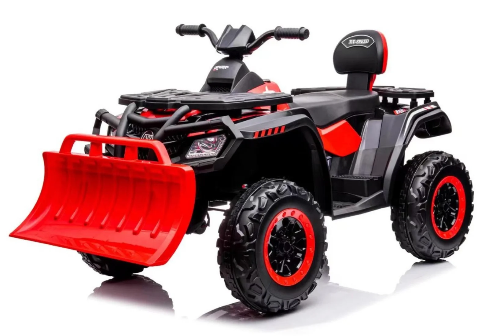 Ride-on electric ATV for children, BJS615, 4x4, accesories included, 320W, 24V, bluetooth, premium equiped, red [1]