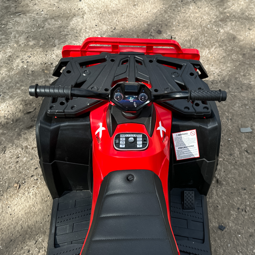 Ride-on electric ATV for children, BJS615, 4x4, accesories included, 320W, 24V, bluetooth, premium equiped, red [12]