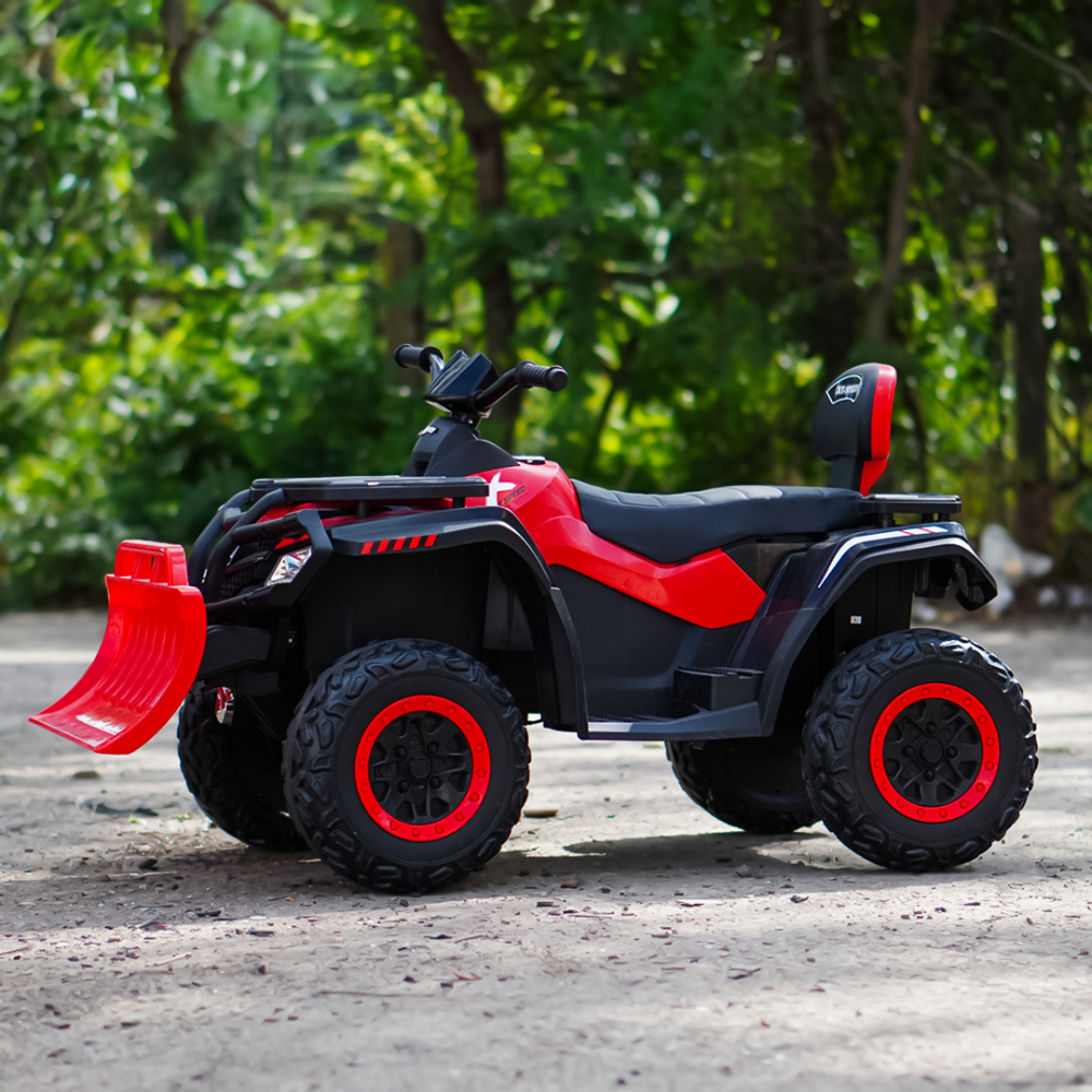 Ride-on electric ATV for children, BJS615, 4x4, accesories included, 320W, 24V, bluetooth, premium equiped, red [4]