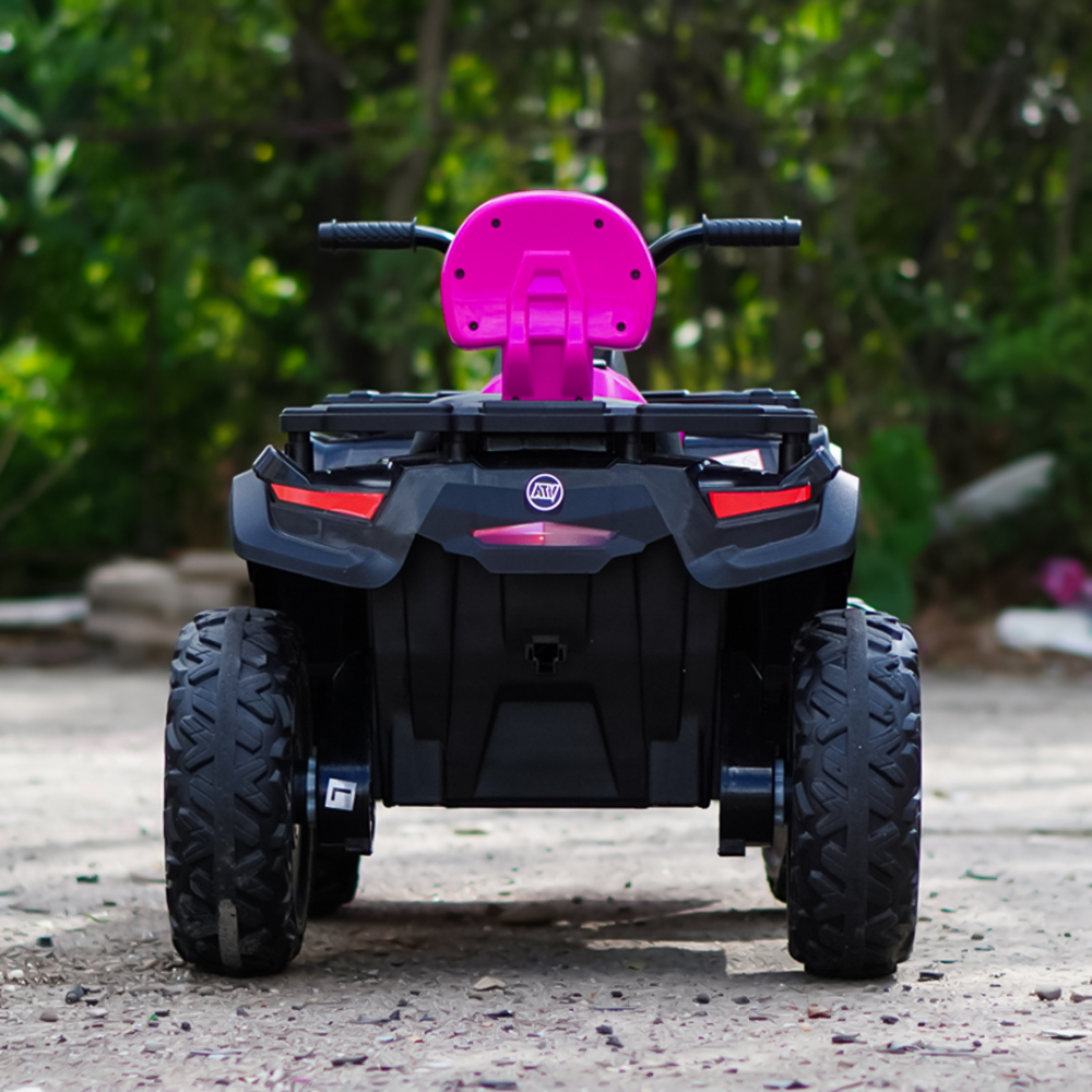 ATV electric pentru copii BJS615, 4x4, accesorii incluse, 320W, 24V, bluetooth, echipare premium, roz [5]