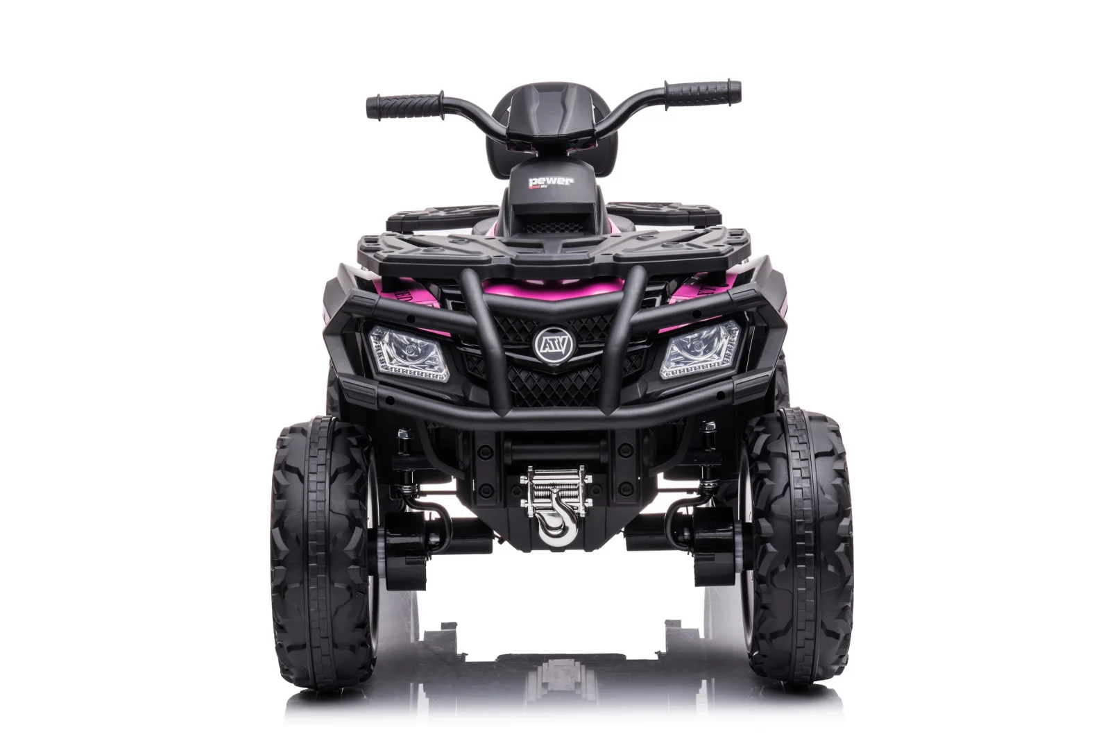 ATV electric pentru copii BJS615, 4x4, accesorii incluse, 320W, 24V, bluetooth, echipare premium, roz [12]