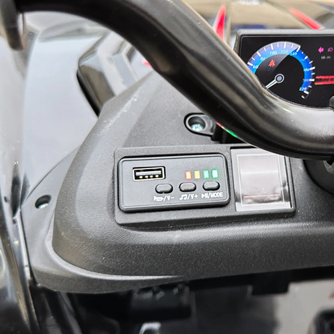 ATV electric pentru copii FarmQuad 6x6, 180W, 12V 14AH, premium, negru [9]