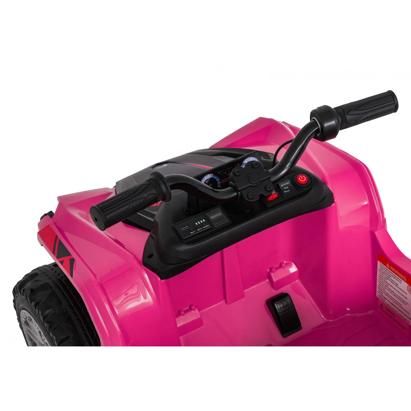 ATV electric pentru copii FarmQuad 6x6, 180W, 12V 14AH, premium, roz [10]