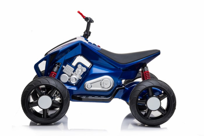 ATV electric pentru copii BJ718, 90W 12V, cu scaun tapitat, albastru [20]