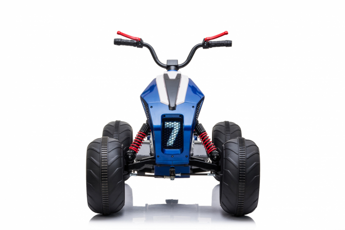 ATV electric pentru copii BJ718, 90W 12V, cu scaun tapitat, albastru [17]