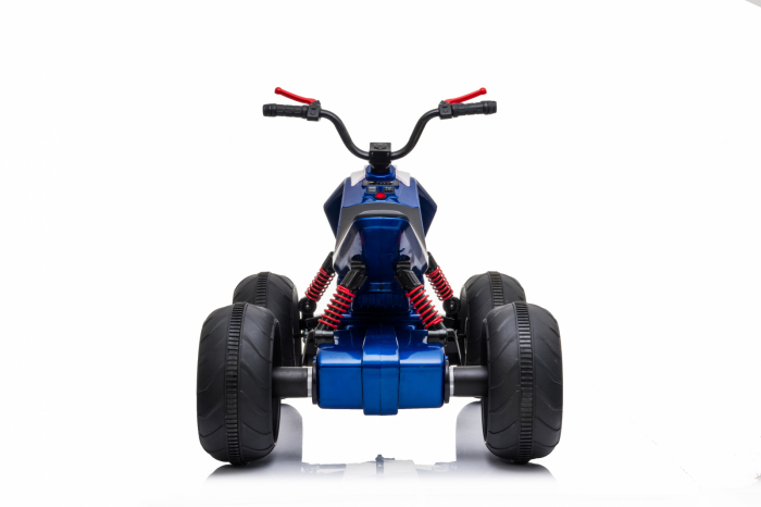 ATV electric pentru copii BJ718, 90W 12V, cu scaun tapitat, albastru [19]