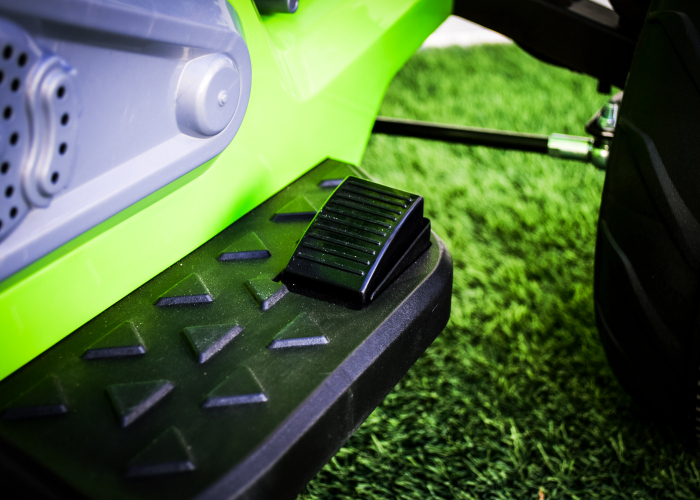ATV electric pentru copii BJ718, 90W 12V, cu scaun tapitat, verde [7]