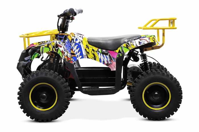 ATV electric pentru copii Kinderauto ECO Torino Cross, 1000W putere, 36V #Graffiti [3]
