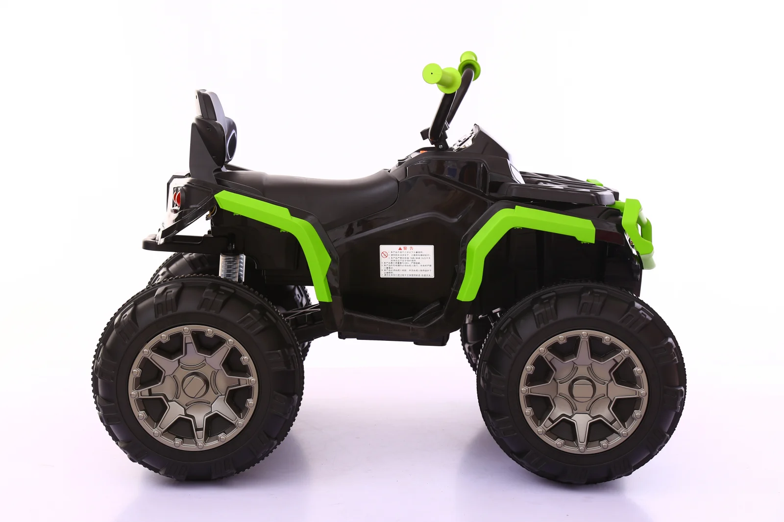 ATV electric pentru copii, model Offroad-K, 90W, 12V, scaun tapitat, verde [2]