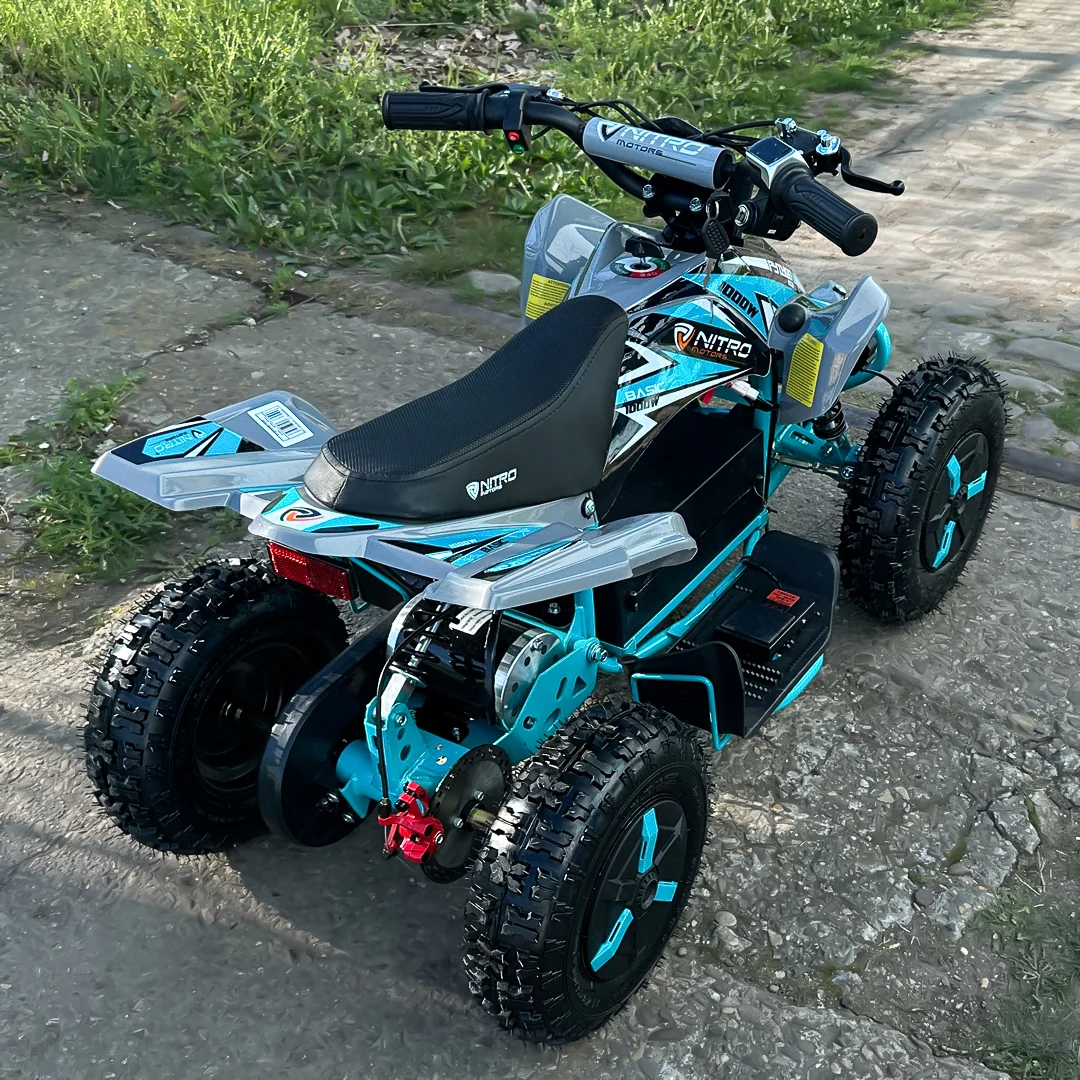 Ride-on electric ATV for children, NITRO ECO Python, 1000W, 36V, 3 gears, light blue [7]