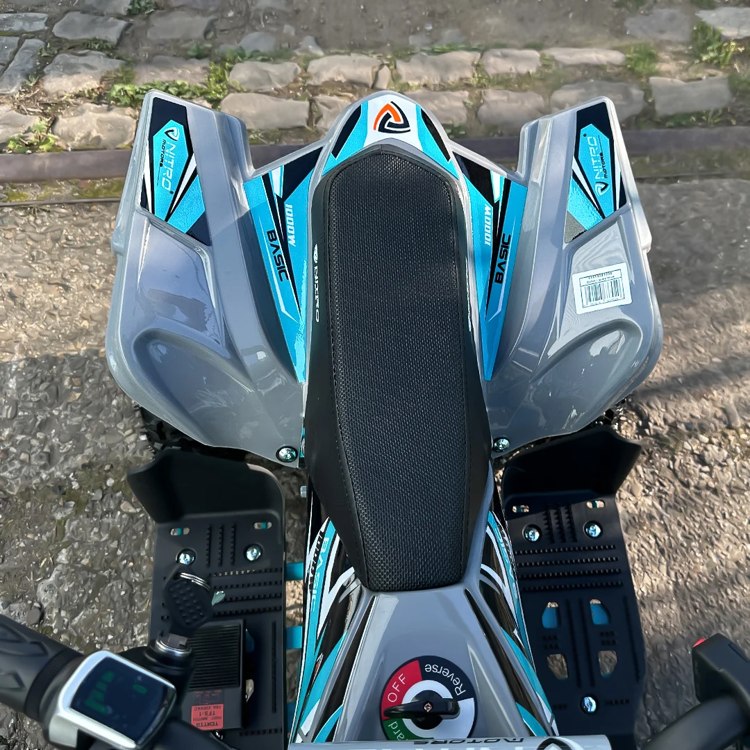 Ride-on electric ATV for children, NITRO ECO Python, 1000W, 36V, 3 gears, light blue [9]