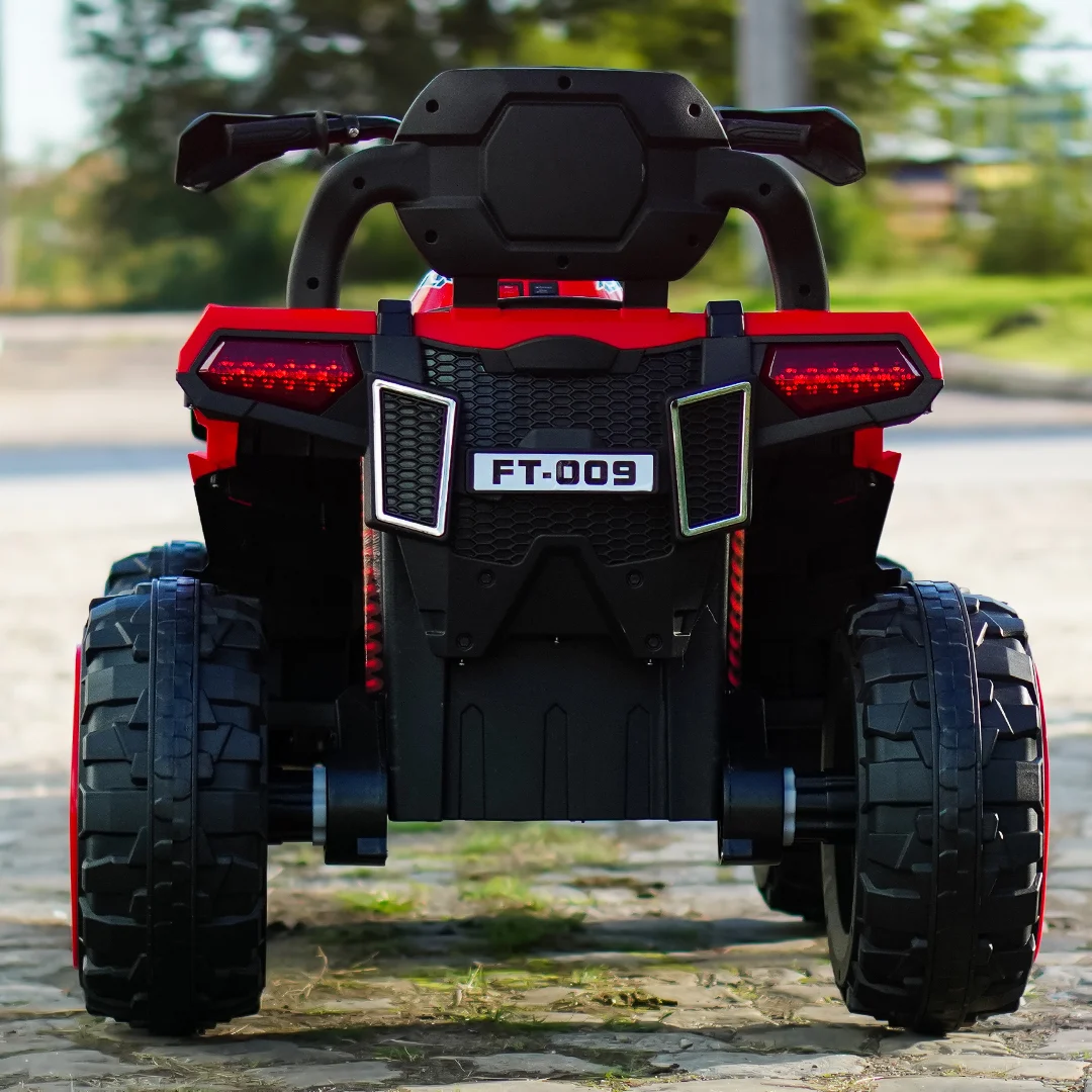 Children's electric ATV, SuperOffroad V2, 4x4, 140W, 12V, 7Ah, for 2 children, red [4]