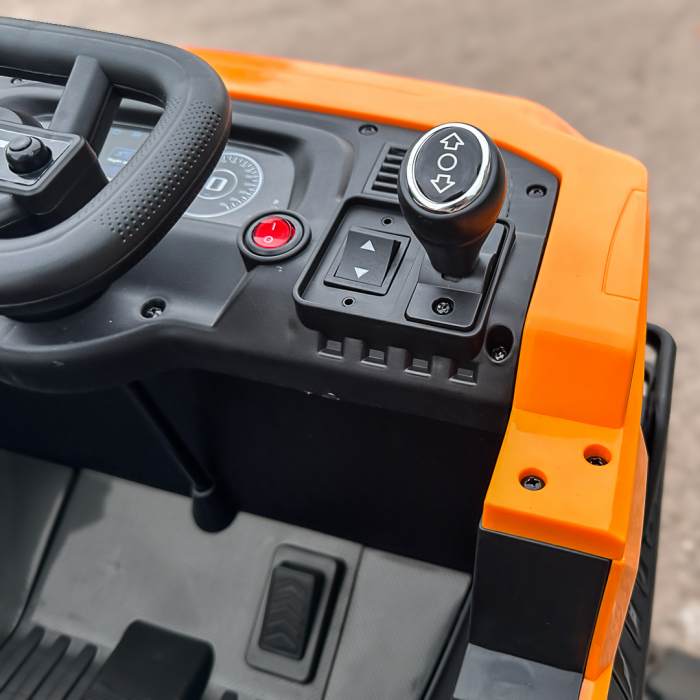 Electric ride-on truck with 2 seats BJDQ818, 120W, 12V 10Ah, PREMIUM equiped, yellow [15]