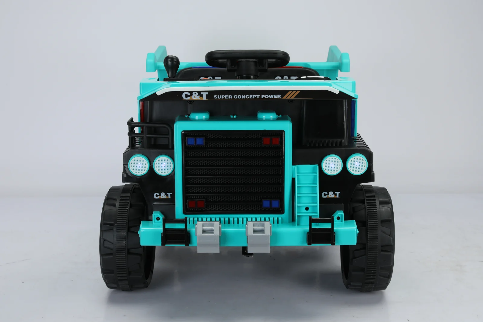 Electric ride-on truck with 2 seats BJDQ818, 120W, 12V 10Ah, PREMIUM equiped, green [4]