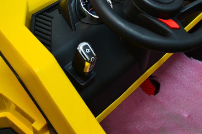 Basculanta electrica copii Kinderauto BJ797A, 4x4, 140W, baterie, 12V, standard, galbena [9]