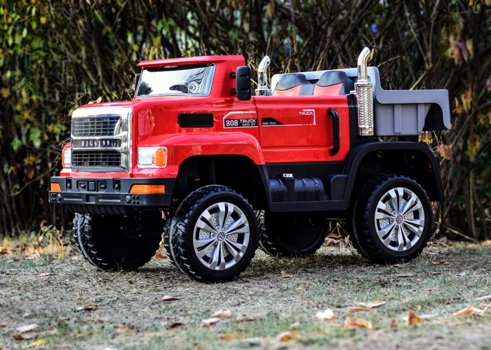 Basculanta electrica, pentru 2 copii, 4WD Truck 180W, 12V premium, rosie [18]