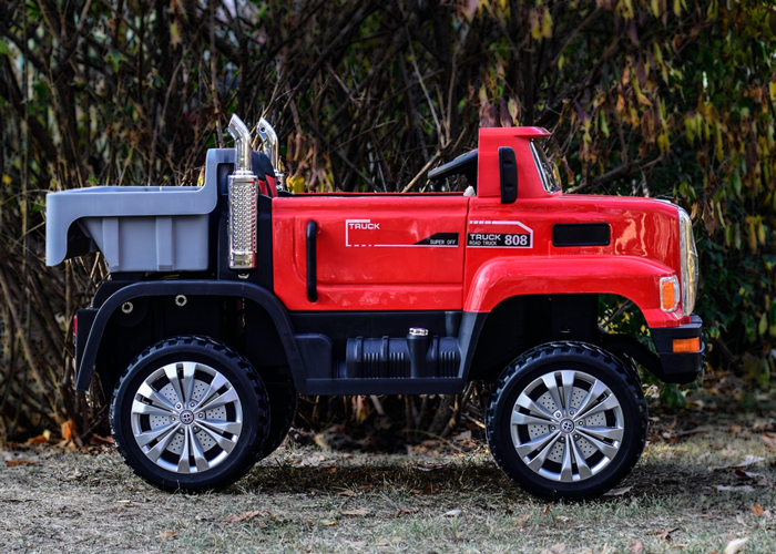 Basculanta electrica, pentru 2 copii, 4WD Truck 180W, 12V premium, rosie [14]
