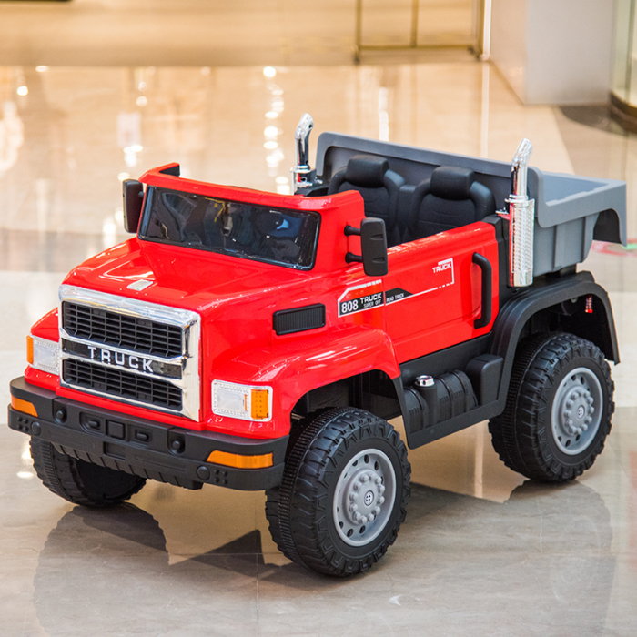 Basculanta electrica, pentru 2 copii, 4WD Truck 180W, 12V premium, rosie [2]