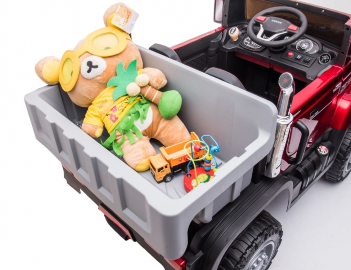 Basculanta electrica, pentru 2 copii, 4WD Truck 180W, 12V premium, rosie [8]