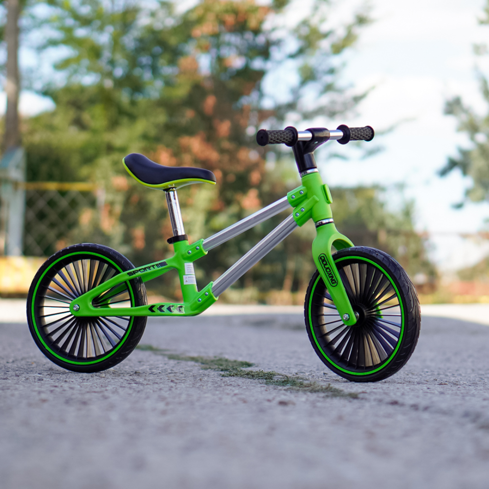 Kids’ Balance Bike, Ages 2-5 Years, 12-Inch Soft Foam Wheels, Green [2]