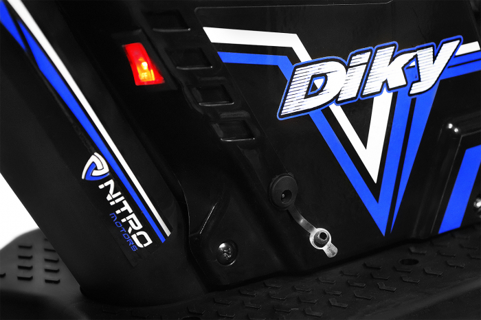 Electric bicycle without pedals, Nitro Bike DIKY 180W 24V Lithium, 16 inch wheels, Blue [12]