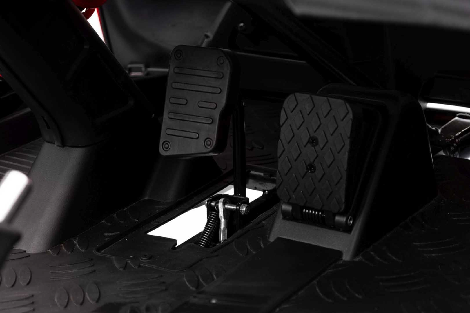 Buggy electric copii, 2 locuri, 800W 48V, roti gonflabile, music player, negru [11]