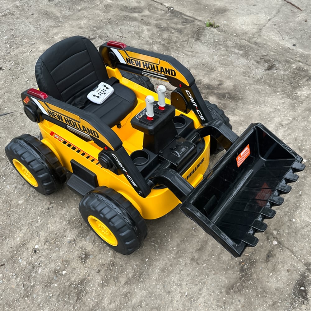 Kids Ride-On NEW Holland 12V 300W Electric Front Loader – Yellow [10]