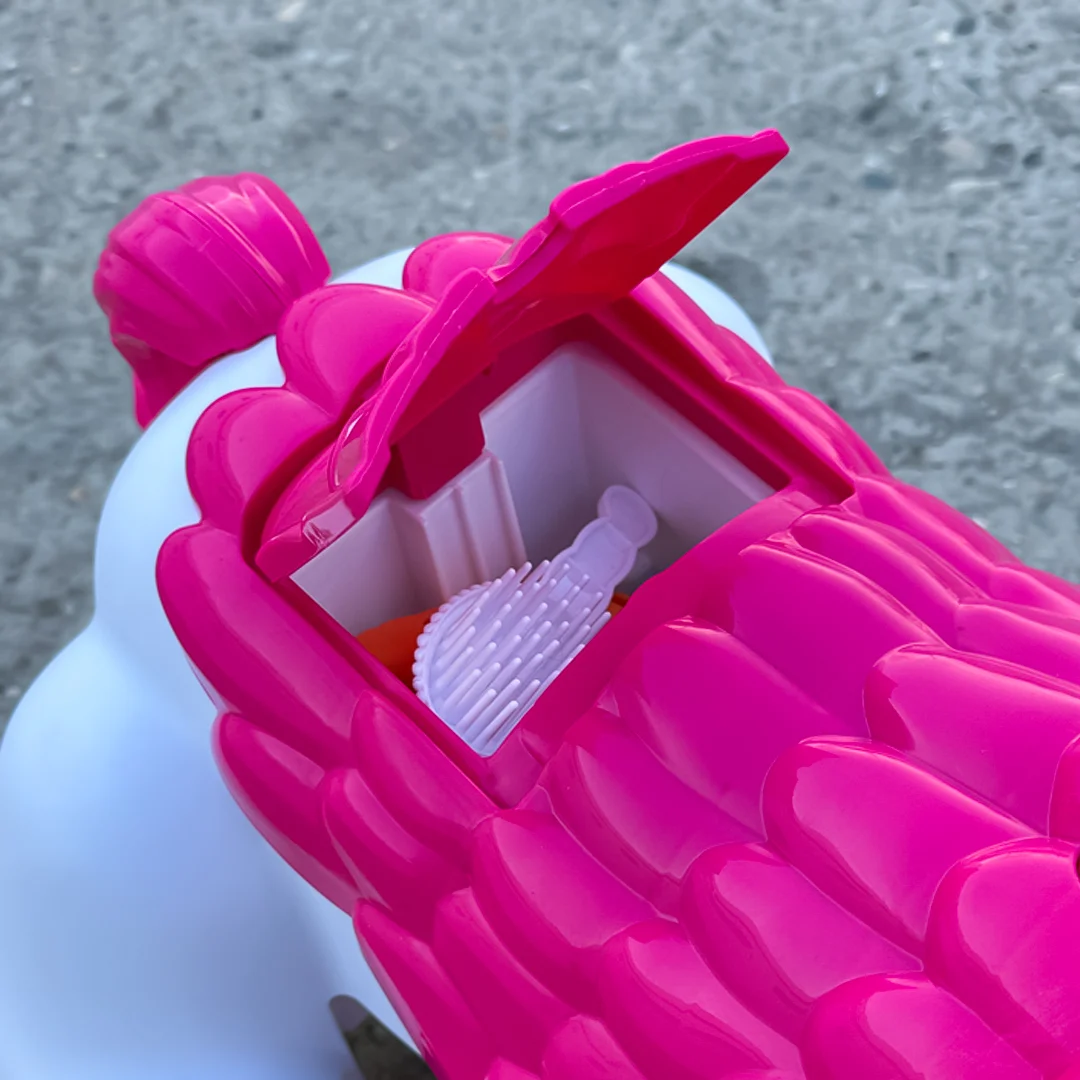 Interactive Electric Ride-On Horse with Wheels – Unicorn, for Kids 3–4 Years, 70W, 12V, Pink [8]