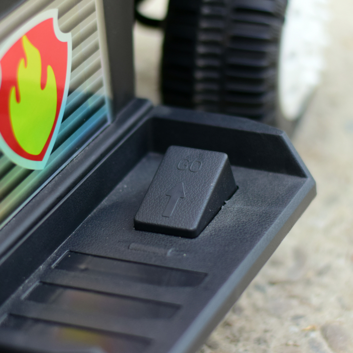 Camion cu maner pentru copii 3 in 1 FireTruck, 30W 6V, scaun tapitat, music player [11]