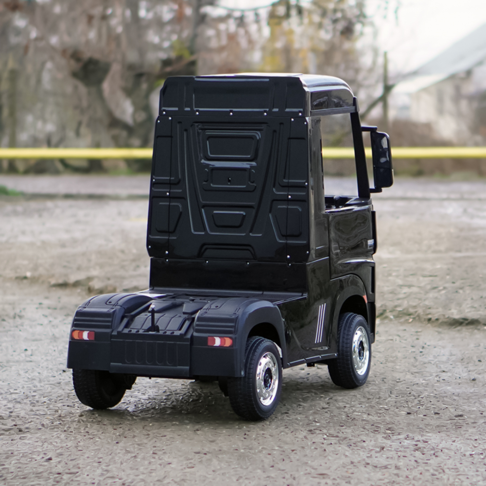 Camion electric copii Mercedes ACTROS, 4x4 180W, 12V, PREMIUM, negru [8]