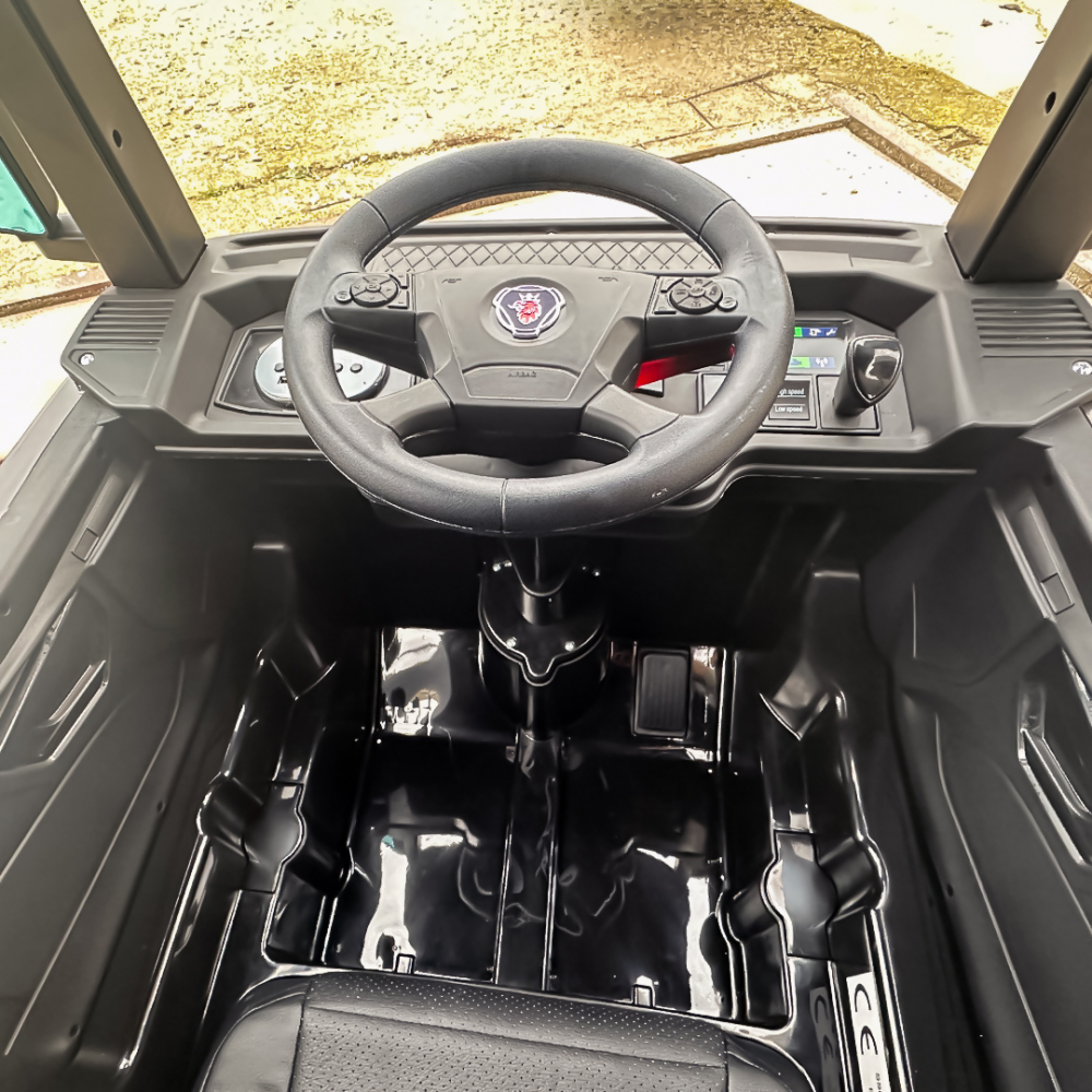 Camion electric pentru copii, SCANIA R-SERIES, tractiune 4x4, 180W, 12V 14Ah, echipare premium, negru [17]