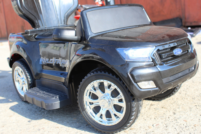Licensed ride-on Ford Ranger 3 in 1, electric stroller for children, black [4]