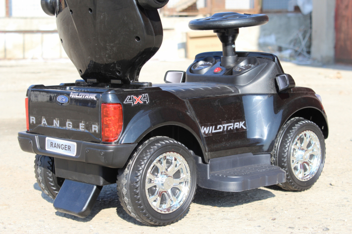 Licensed ride-on Ford Ranger 3 in 1, electric stroller for children, black [5]