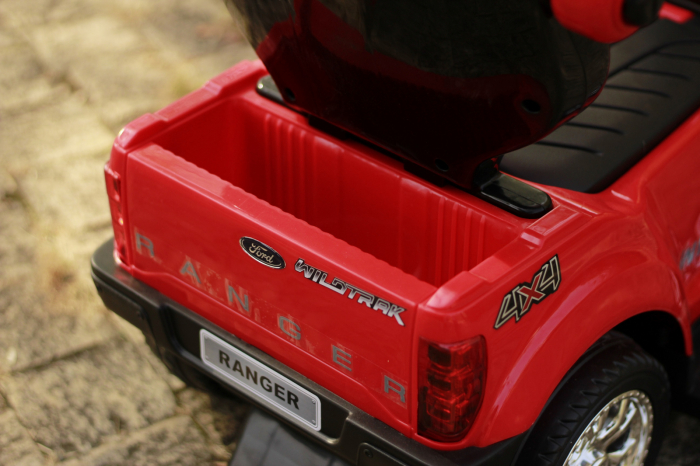 Carucior electric pentru copii 3 in 1 cu licenta Ford Ranger, STANDARD, rosu [13]