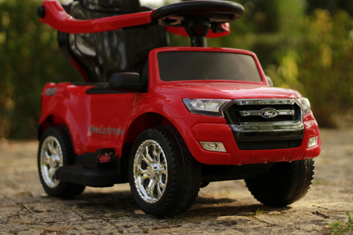 Carucior electric pentru copii 3 in 1 cu licenta Ford Ranger, STANDARD, rosu [4]