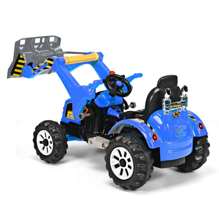 Children Ride On electric excavator for 3-6 years, 90W, 12V, standard, blue color [15]
