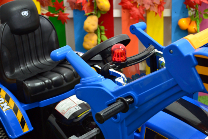 Children Ride On electric excavator for 3-6 years, 90W, 12V, standard, blue color [10]