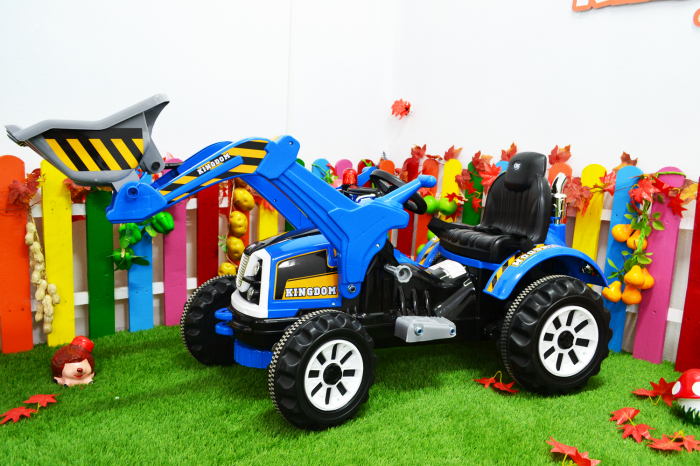Children Ride On electric excavator for 3-6 years, 90W, 12V, standard, blue color [4]