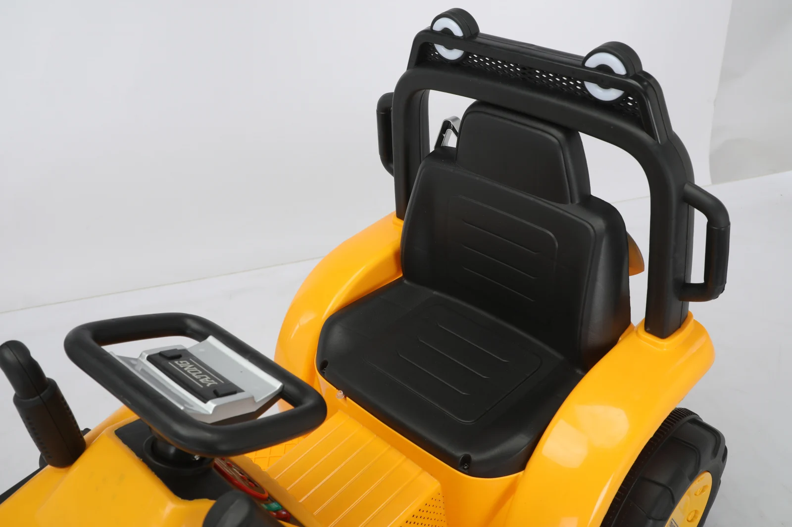 Electric ride-on excavator for children, model BJYT1066, 60W, 6V, remote control included, yellow [3]