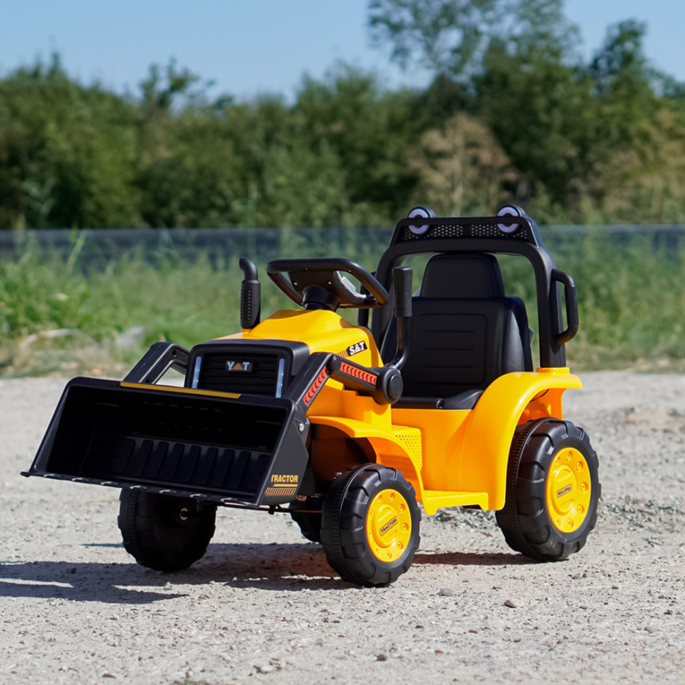 Electric ride-on excavator for children, model BJYT1066, 60W, 6V, remote control included, yellow [4]