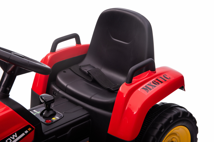 Electric ride-on excavator for children, BJ611C, 60W, 12V, bluetooth, red [8]