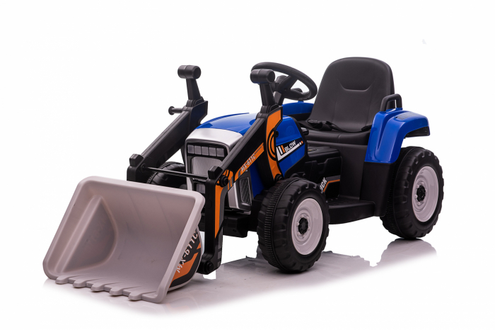 Electric ride-on excavator for children, BJ611C, 60W, 12V, bluetooth, blue [9]