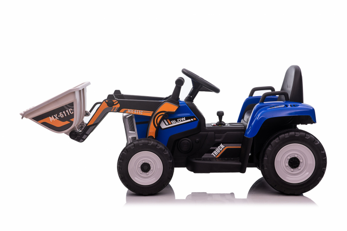 Electric ride-on excavator for children, BJ611C, 60W, 12V, bluetooth, blue [8]