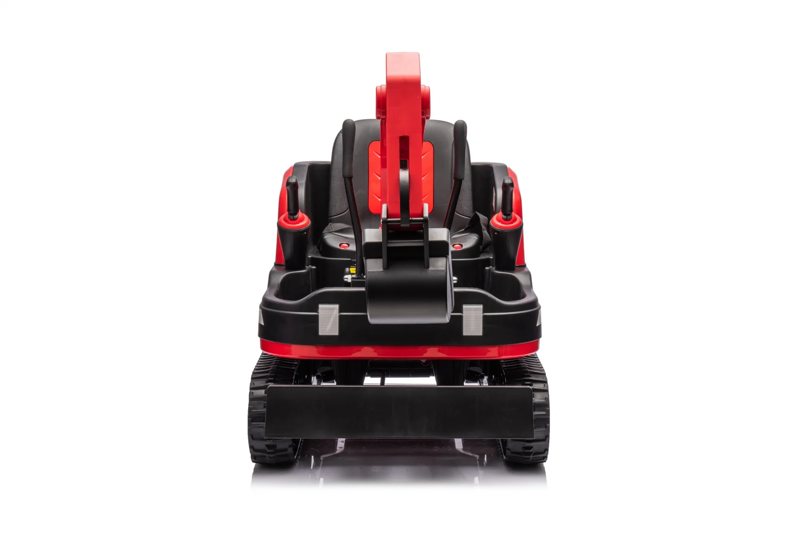 Excavator electric pentru copii model X7 cu scaun tapitat, telecomanda, 110W, 12V, rosu [3]