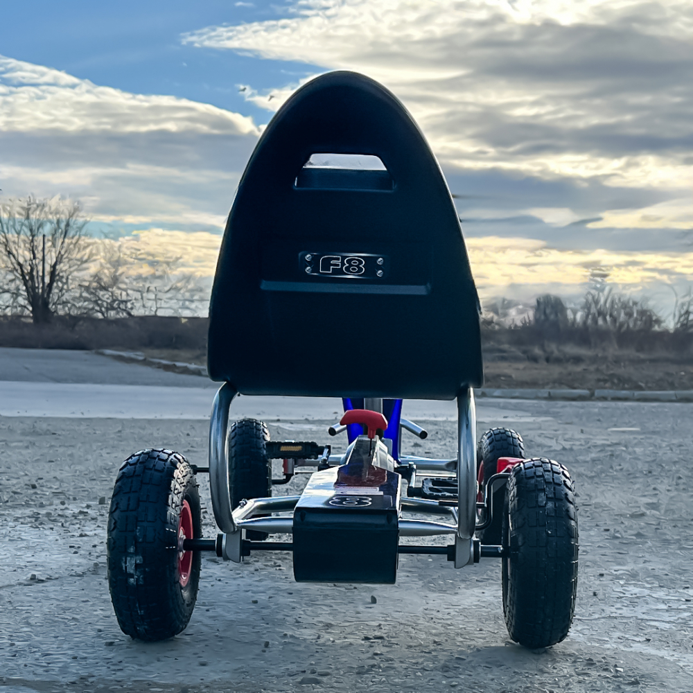 GO Kart with pedals, for 6-15 years, model F8-3, inflatable wheels, blue [8]