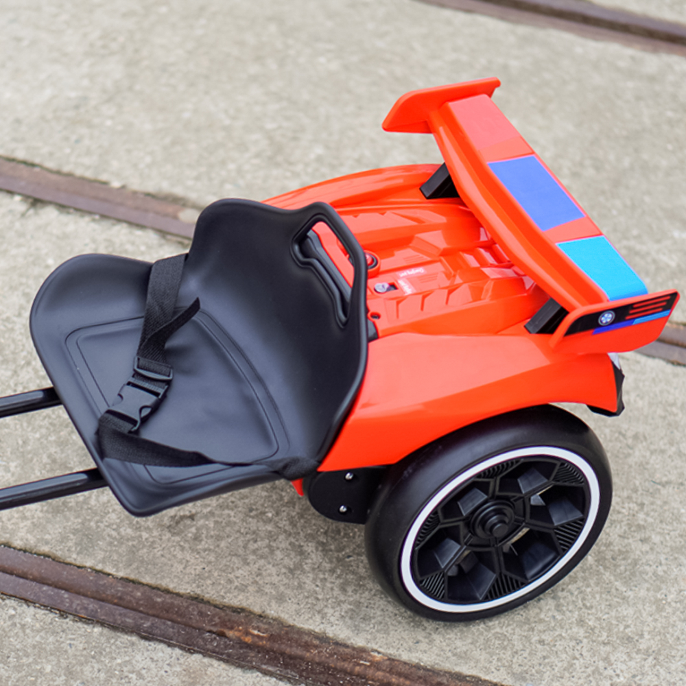 Go-Kart electric 3-7 ani, 70W, 12V 4.5Ah,  roti moi si telecomanda, rosu [11]