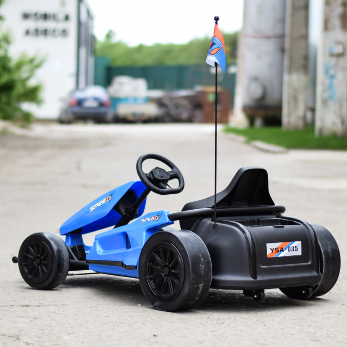 Ride-on electric Go Kart A035 F1 24V, EVA wheels, blue [15]