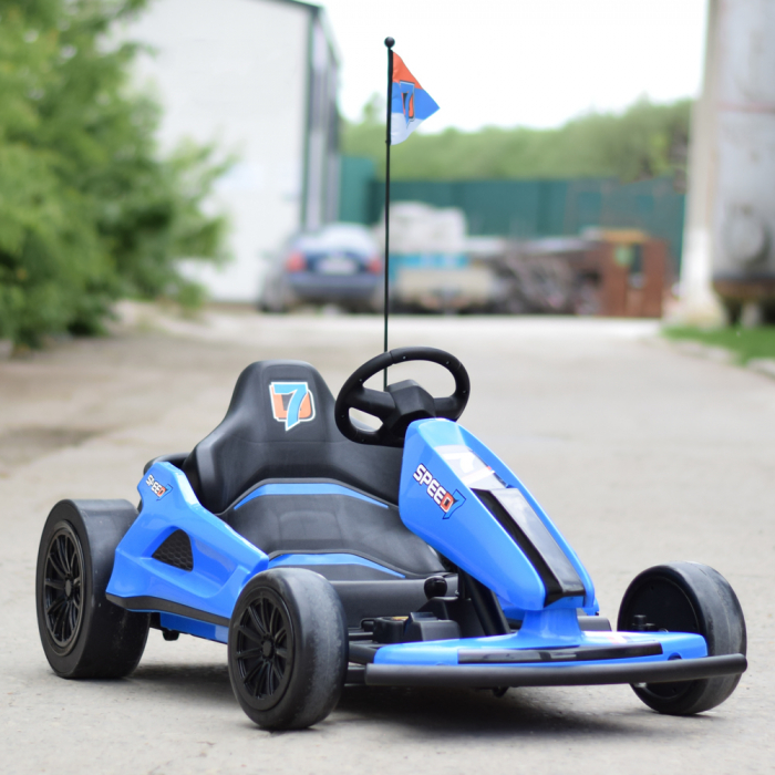 Ride-on electric Go Kart A035 F1 24V, EVA wheels, blue [14]